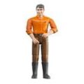 bruder bworld 60007 Mann mit hellem Hauttyp und brauner Hose Spielfigur