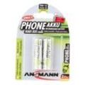 2 ANSMANN Akkus DECT Mignon AA 800 mAh