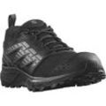 Wanderschuh SALOMON "WANDER", Gr. 42,5, schwarz, Leder, Textil, sportlich, Schuhe, Trailrunningschuhe