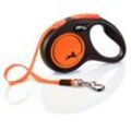 Nobby Flexi Hundeleine New Neon s neon-orange 5 m