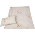 Bestlivings - Kinder Bettwäsche 100x135cm / 40x60cm - Bärchen Beige - Bärchen Beige