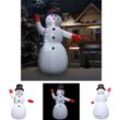 The Living Store - Aufblasbarer Schneemann mit led zu Weihnachten IP44 600 cm xxl - Weihnachtsbeleuchtung