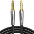 NPTERBL Audiokabel, 3,5-mm-Stecker, geflochtenes Nylon-Stereo-Auto-Aux-Kabel, kompatibel mit iPhone 6S, iPad, iPod, PC, PS5-Controller, Kopfhörer,