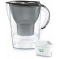 Brita Wasserfilterkanne - Filterkanne Marella Cool Memo, Volumen 2,4 l, 3x Filter Maxtra Pro, Graphit 1052796