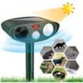 Ultraschall-Katzenvertreiber, Solar-Katzenvertreiber für den Außenbereich, wasserdichter Katzenvertreiber, Ultraschall-Tiervertreiber mit