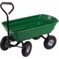 Tarble Cart ruppierbar 250 kg Garten 4 Räder grüner Trolley