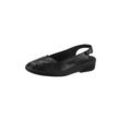 Sandalette KIARFLEX, Damen, Gr. 37, schwarz, Glattleder, klassisch, Schuhe Slingpumps