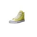 Sneaker ETHLETIC "White Cap Hi Cut" Gr. 36, gelb (lime p, just weiß) Schuhe Canvassneaker Sneaker high Sneakerboots Fairtrade Produkt