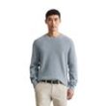 Rundhalspullover MARC O'POLO Gr. L, meltwater Herren Pullover Sanfter Bi-Color-Effekt