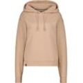 Kapuzensweatshirt ALIFE & KICKIN "Damen ThaneeAK A", Damen, Gr. S, grau (taupe), 80% Baumwolle 20% Polyester, Basic, schmal hüftlang, Rippbündchen, Sweatshirts, Basic Hoodie Kapuzenpullover, Sweatshirt mit Kapuze