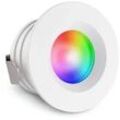 Einbaustrahler Mini flach Torino 3W IP44 durchverbindbar - Lichtfarbe: RGB+2700K...