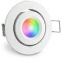 Einbaustrahler Mini schwenkbar Matera 3W IP44 durchverbindbar - Lichtfarbe: RGB+...