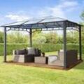 TOOLPORT Sunset 3x4 m Hardtop Gartenpavillon, ohne Seitenteile - (300161)