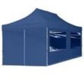 TOOLPORT 3x6m Aluminium Faltpavillon, inkl. 4 Seitenteile, dunkelblau - (59020)