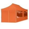 TOOLPORT 3x6m Aluminium Faltpavillon, inkl. 4 Seitenteile, orange - (59029)