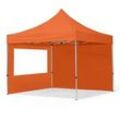 TOOLPORT 3x3m Aluminium Faltpavillon, inkl. 2 Seitenteile, orange - (59011)