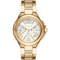 Chronograph MICHAEL KORS "Camille, MK7270", gold (goldfarben), Armbanduhren, Damen Quarzuhr, Armbanduhr, Damenuhr, Stoppfunktion, Edelstahlarmband