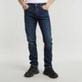 Regular-fit-Jeans G-STAR "3301 Straight Tapered" Gr. 31, Länge 34, blau (worn in dusk blau), Herren, Obermaterial: 99% Baumwolle, 1% Elasthan, Jeans