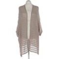 Ulla Popken Damen Strickjacke, beige, Gr. 54