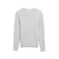 TOM TAILOR Herren Strickpullover mit Struktur, grau, Meliert, Gr. M