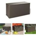 The Living Store Garten-Aufbewahrungsbox Braun 120x56x63 cm pp Rattan - Gartenboxen - Braun