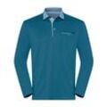 Langarmshirt HAJO "Langarm-Shirt" Gr. 52/54, blau (petrol) Herren Shirts