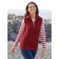 Pullunder CASUAL LOOKS "Pullunder", Damen, Gr. 36, rot (kirsche), 50% Baumwolle, 50% Polyacryl, unifarben, Pullover