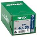 SPAX® Universalschrauben Z2 Senkkopf WIROX 4,5 mm x 35 mm, 500 St.