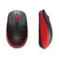 Logitech M190 Maus kabellos schwarz, rot