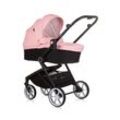 Chipolino 3 in 1 Kombikinderwagen Linea, Sportsitz, i-Size Babyschale, Babywanne rosa