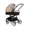 Chipolino 3 in 1 Kombikinderwagen Linea, Sportsitz, i-Size Babyschale, Babywanne beige