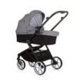 Chipolino 3 in 1 Kombikinderwagen Linea, Sportsitz, i-Size Babyschale, Babywanne grau