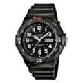 Quarzuhr CASIO TIMELESS COLLECTION "MRW-200H-1BVEG", schwarz, Armbanduhren, Herren, Armbanduhr, Herrenuhr, Neo-Display, Datum, bis 10 bar wasserdicht