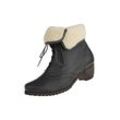 Stiefelette NATURAL FEET "Ista" Gr. 38, grau (anthrazit) Damen Schuhe aus echtem Hirschleder