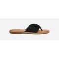 UGG® Zahara Flip-Flop für Damen | UGG® EU in Black, Größe 42, Leder