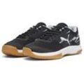 Trainingsschuh PUMA "Varion II Indoor Hallensportschuhe Erwachsene" Gr. 40, schwarz-weiß (schwarz cool light gray gelb blaze gum), Obermaterial: Textil, Synthetik; Futter: Textil; Innensohle: Textil; Laufsohle: Gummi, Schuhe