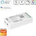 MiBoxer RGB+CCT WIFI LED Controller 5 Kanal 12/24V WiFi Tuya Alexa Google FUT03...