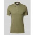 Slim Fit Poloshirt mit Label-Patch Modell 'PIQUE'