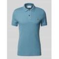 Slim Fit Poloshirt mit Label-Patch Modell 'PIQUE'