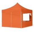 TOOLPORT 3x3m Aluminium Faltpavillon, inkl. 4 Seitenteile, orange - (59012)