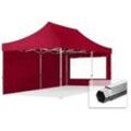 TOOLPORT 3x6m Aluminium Faltpavillon, inkl. 2 Seitenteile, rot - (600235)