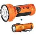 Olight Marauder Mini Leistungsstarke LED Taschenlampe mit 7000 Lumen 600 Meter Bundle