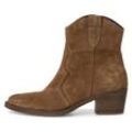 Cowboy Stiefelette TAMARIS Gr. 36, braun Damen Schuhe Cowboyboots Cowboy-Stiefelette Stiefelette Blockabsatz, Festival, Western-Boots mit modischen Kontrastnähten