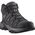 Wanderschuh SALOMON "X ULTRA 360 LEATHER MID GORE-TEX", Gr. 37, grau (shark), Nubukleder, Synthetik, sportlich, Schuhe, wasserdicht