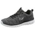 Sneaker SKECHERS "Graceful - Twisted Fortune", Damen, Gr. 35, schwarz-weiß (schwarz, weiß), Textil, sportlich, Schuhe, mit Memory Foam, Freizeitschuh, Halbschuh, Schnürschuh