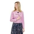 Jackenblazer BETTY & CO "Betty & Co Bolero-Jacke mit Stehkragen" Gr. 40, braun (orchid haze), Damen, Obermaterial: 88% Polyester, 12% Elasthan. Futter: 100% Polyester., Blazer, Material