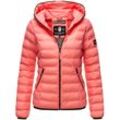 Steppjacke NAVAHOO "Neevia" Gr. S (36), orange, Damen, Obermaterial: 100% Nylon, Jacken, modische Damen Übergangsjacke mit Kapuze