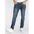 Slim-fit-Jeans AJC Gr. 31, Länge 32, blau (dunkelblau), Herren, Obermaterial: 98% Baumwolle, 2% Elasthan, unifarben, Jeans, im 5-Pocket-Stil