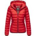 Steppjacke NAVAHOO "Neevia" Gr. S (36), rot, Damen, Obermaterial: 100% Nylon, Jacken, modische Damen Übergangsjacke mit Kapuze