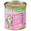 18 x 400 g Lecker.Pet® Leo's Saftige Fleischmahlzeit mit Pute & Gemüse Katzenfutter Nassfutter